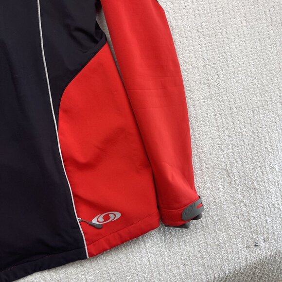 Y2K Salomon Soft Shell Jacket Clima Wind Red Mens Medium Hiking Outdoor - Picture 9 of 14
